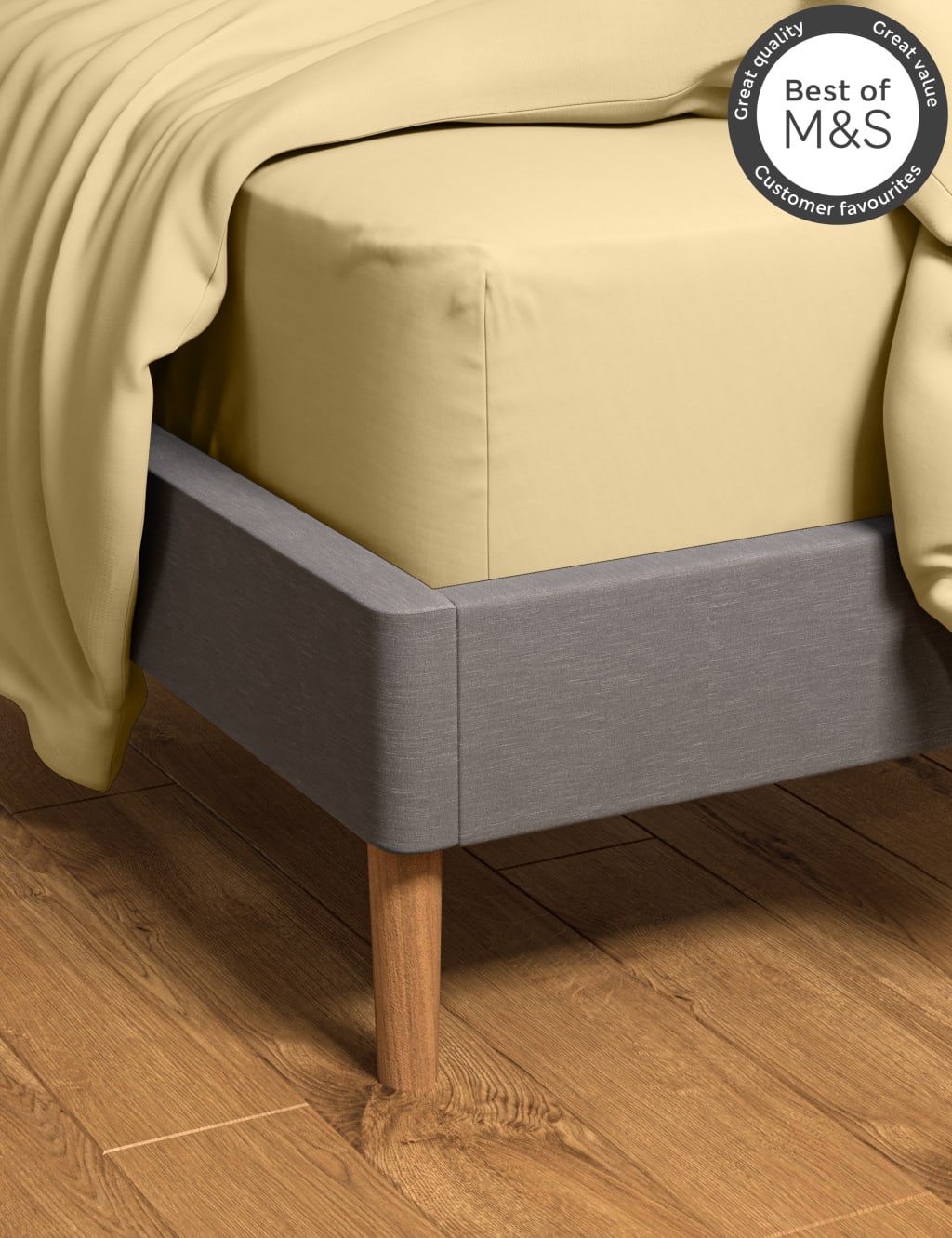 Egyptian Cotton 230 Thread Count Deep Fitted Sheet image 1