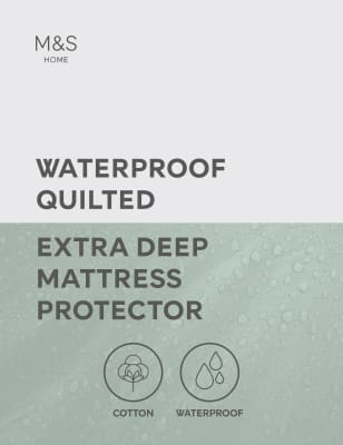 Sleep Solutions Quilted Waterproof Extra Deep Mattress Protector