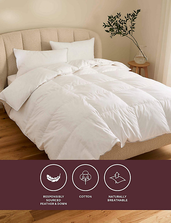 Deluxe Hungarian Goose Feather & Down 13.5 Tog Duvet - JE