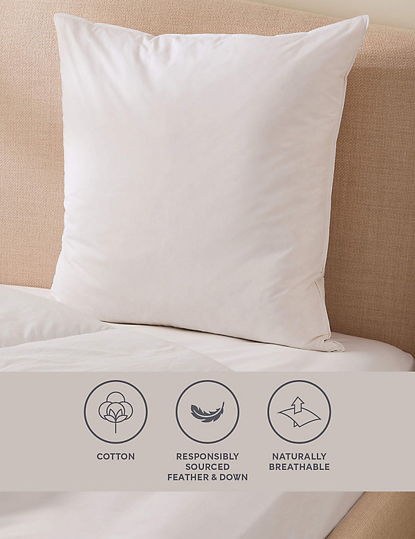 Duck Feather and Down Square Pillow - FI