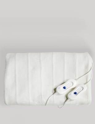 

KALLY SLEEP Dual Control Heated Blanket - White, White