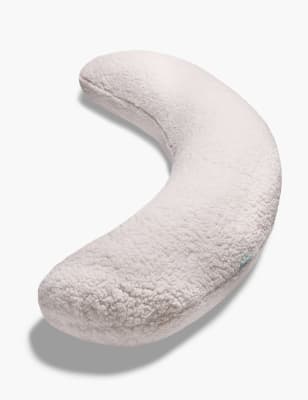 

KALLY SLEEP Naturfarbenes Körperkissen aus Sherpa-Fleece - Creme, Creme