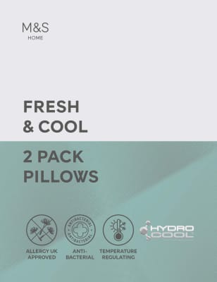 

M&S Collection Fresh & Cool - 2er-Pack feste Kissen - Weiss, Weiss