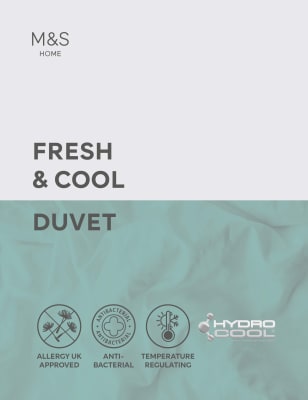 M&S Collection Fresh & Cool 10.5 Tog Duvet - SGL - White, White