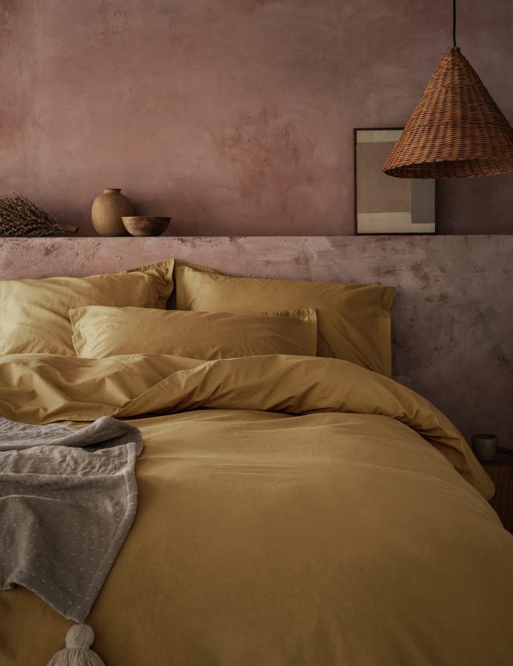 Washed Cotton Deep Fitted Sheet image 3