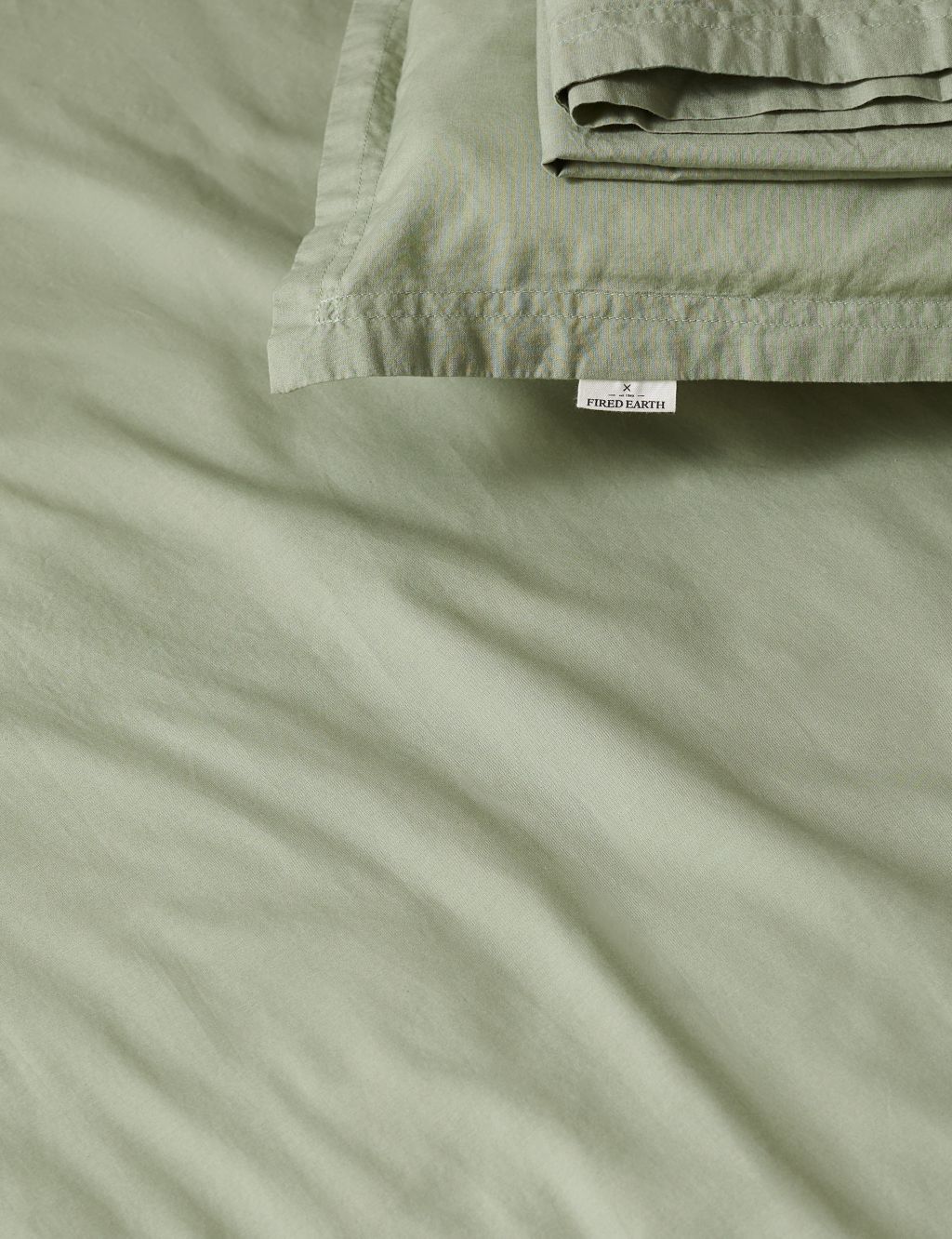 Washed Cotton Deep Fitted Sheet image 2
