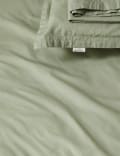 Drap-housse à bonnets profonds en coton effet délavé