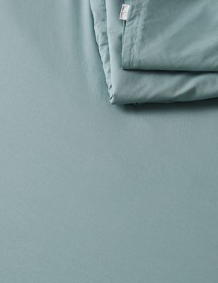 Washed Cotton Deep Fitted Sheet | M&S X Fired Earth | M&S