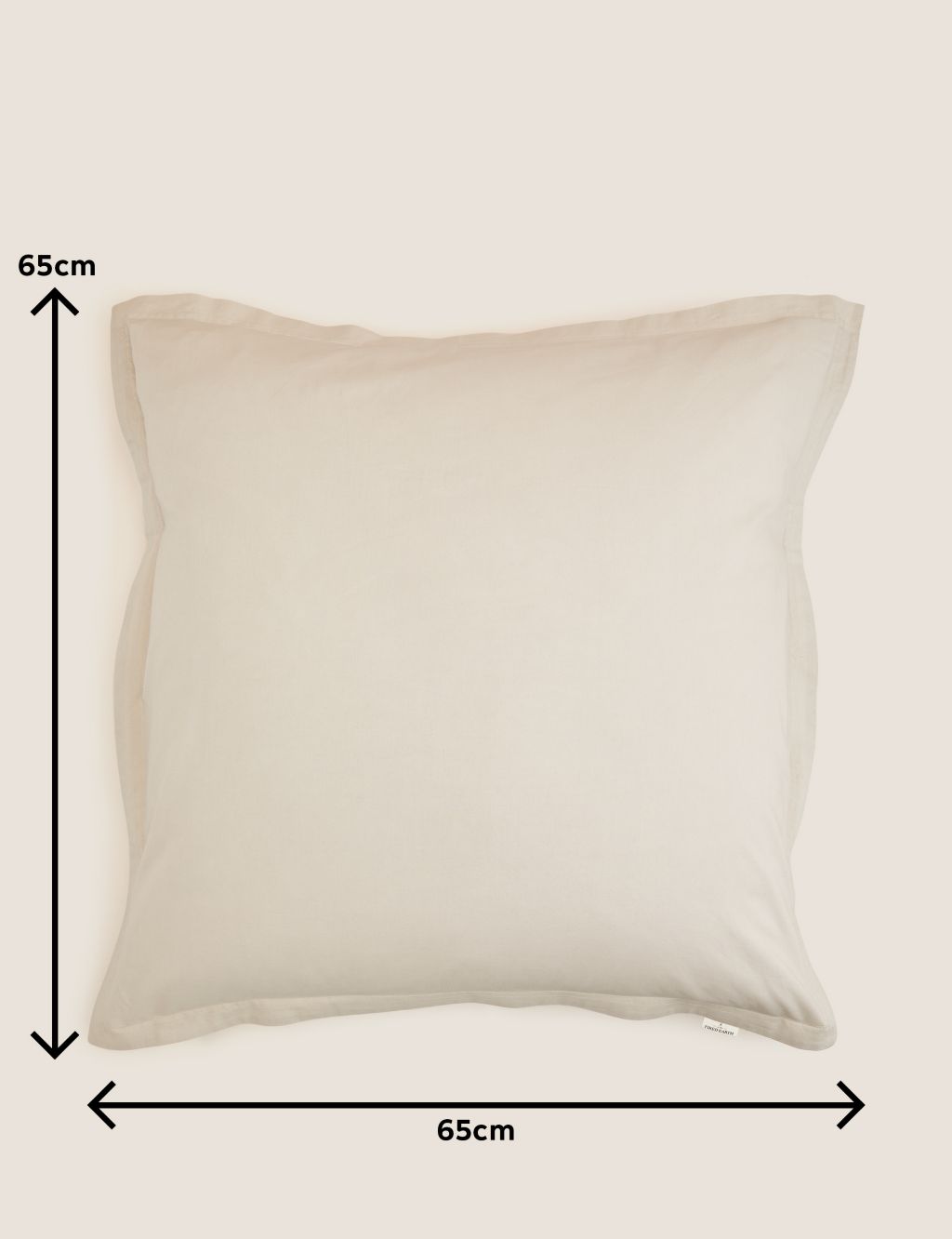 2pk Washed Cotton Square Pillowcases image 3