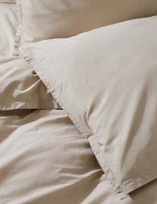 2pk Washed Cotton Square Pillowcases