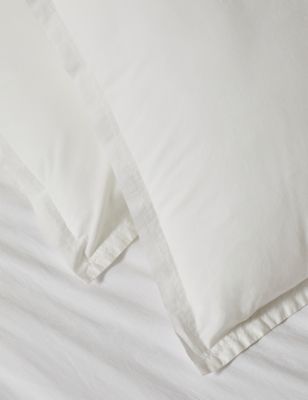 2pk Washed Cotton Square Pillowcases