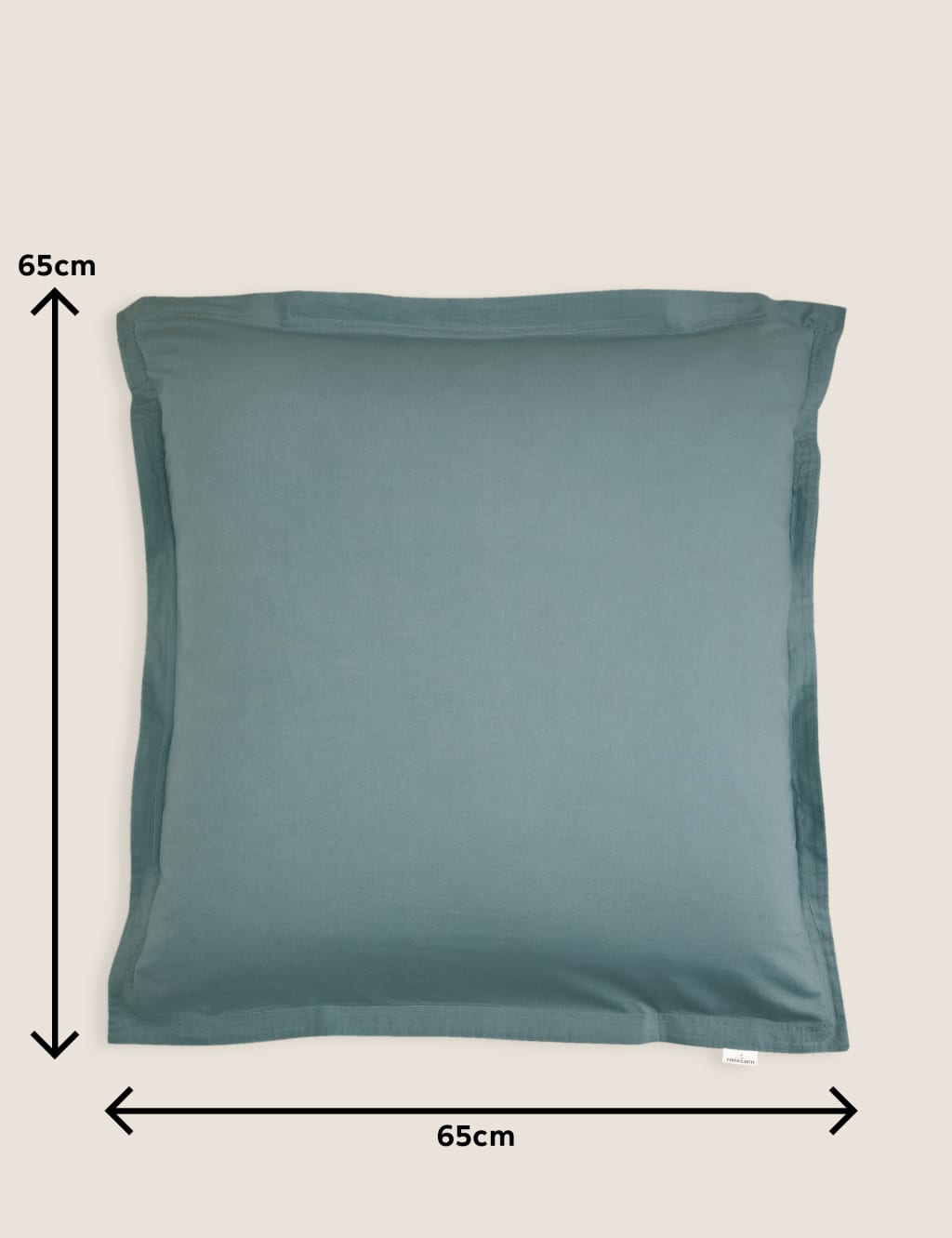 2pk Washed Cotton Square Pillowcases image 3