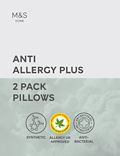 Pack de 2 almohadas de dureza media plus antialérgicas
