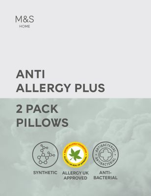 2pk Firm Anti Allergy Plus Pillows