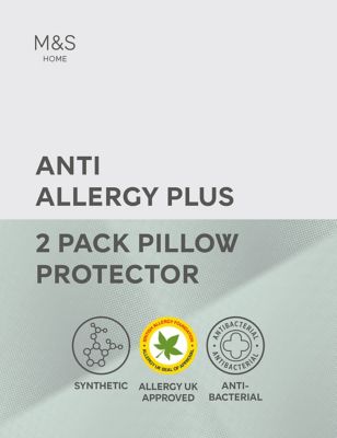 2pk Anti Allergy Plus Pillow Protectors