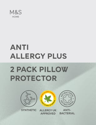 2pk Anti Allergy Plus Pillow Protectors - BG