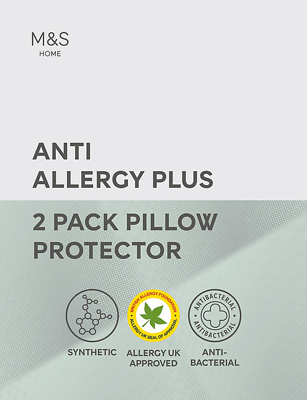 2pk Anti Allergy Plus Pillow Protectors - ES