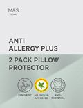 Pack de 2 protectores de almohada plus antialérgicos
