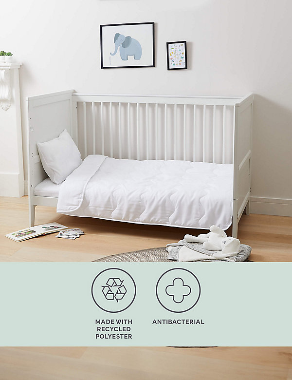 Antibacterial Cot Bed Duvet & Pillow Set - FI