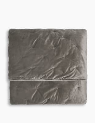 Velvet Quilted Bed Throw