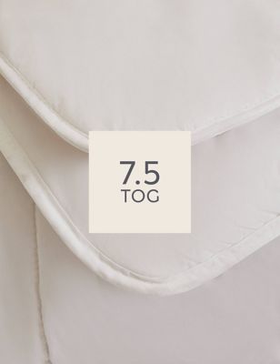M&S Pure Wool Medium Weight Duvet - 5FT - White, White