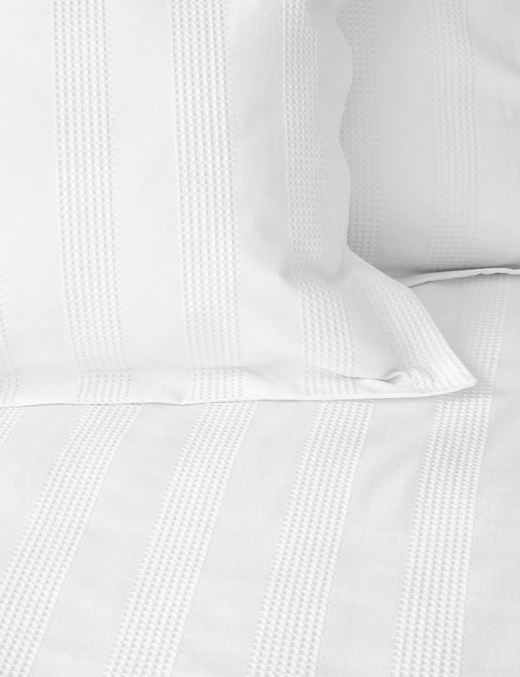 Pure Cotton Striped Waffle Bedding Set image 6