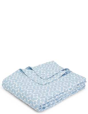 Contemporary Geometric Quilted Bed Throw