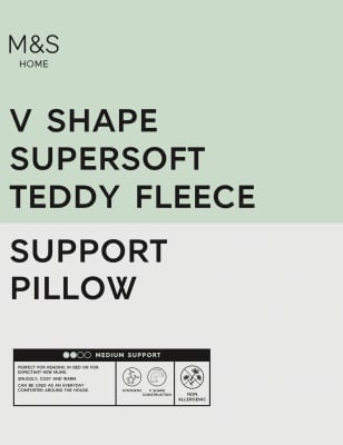 fleece v shaped pillow