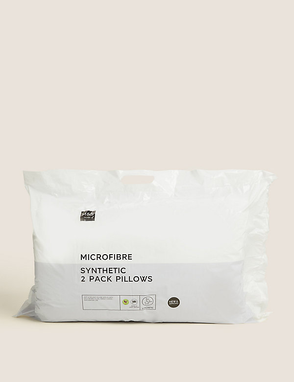 2 Pack Microfibre Medium Pillows - RO