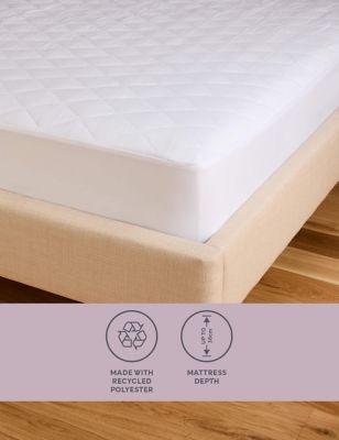 M&S Simply Soft Mattress Protector - 5FT - White, White