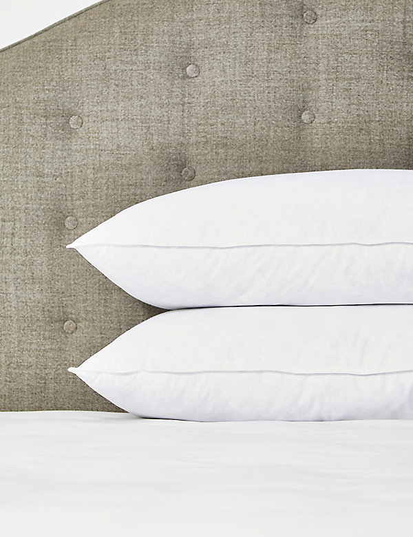 2 Pack Goose Feather & Down Firm Pillows | M&S CZ