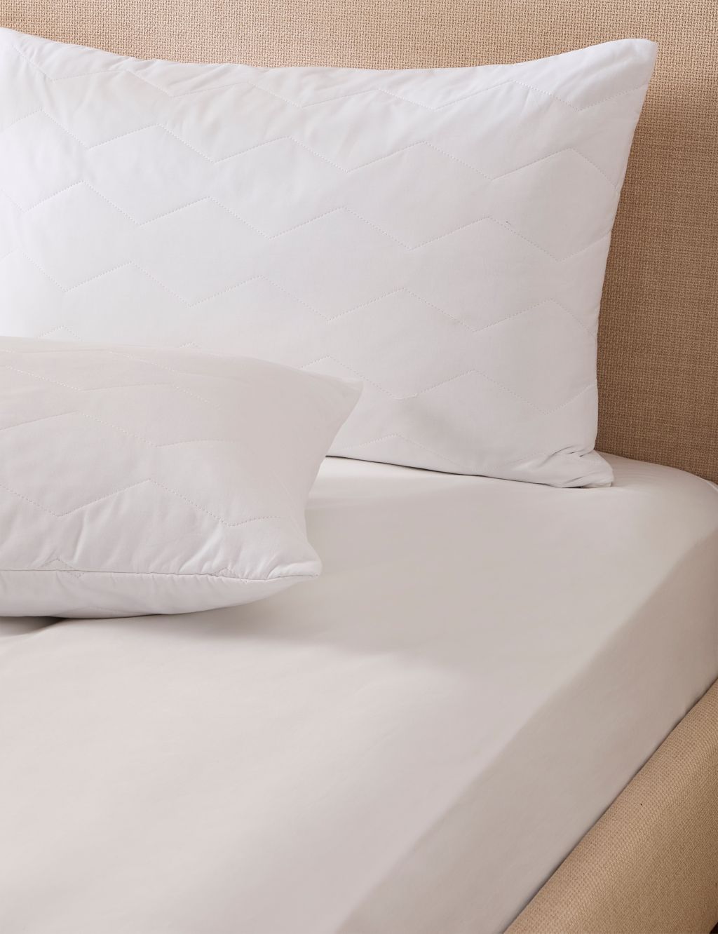 2pk Pure Cotton Pillow Protectors image 1