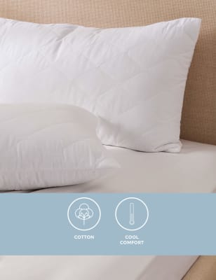 2pk Comfortably Cool Pillow Protectors - HU