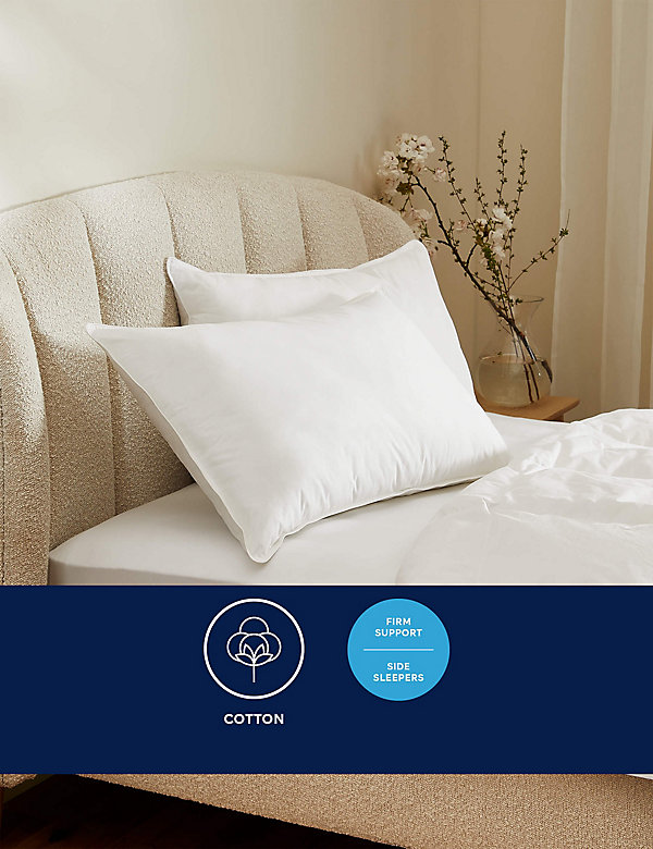 2pk Ultimate Comfort Pure Cotton Firm Pillows - CY