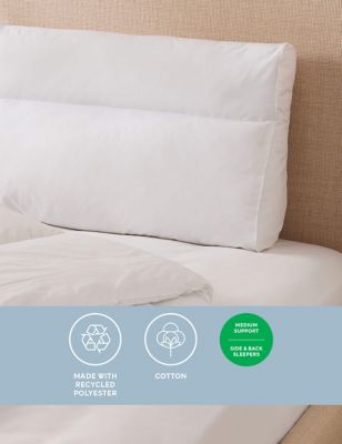 Sleep Solutions Contour Firm Pillow - White, White