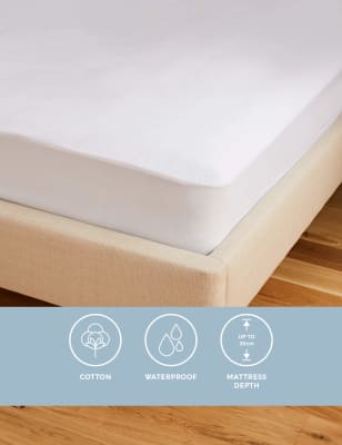 

Sleep Solutions Wasserundurchlässiger Matratzenschoner aus Frottee - White, White