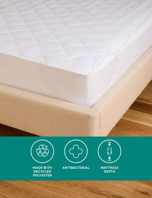M&S Simply Protect Mattress Protector - SGL - White, White