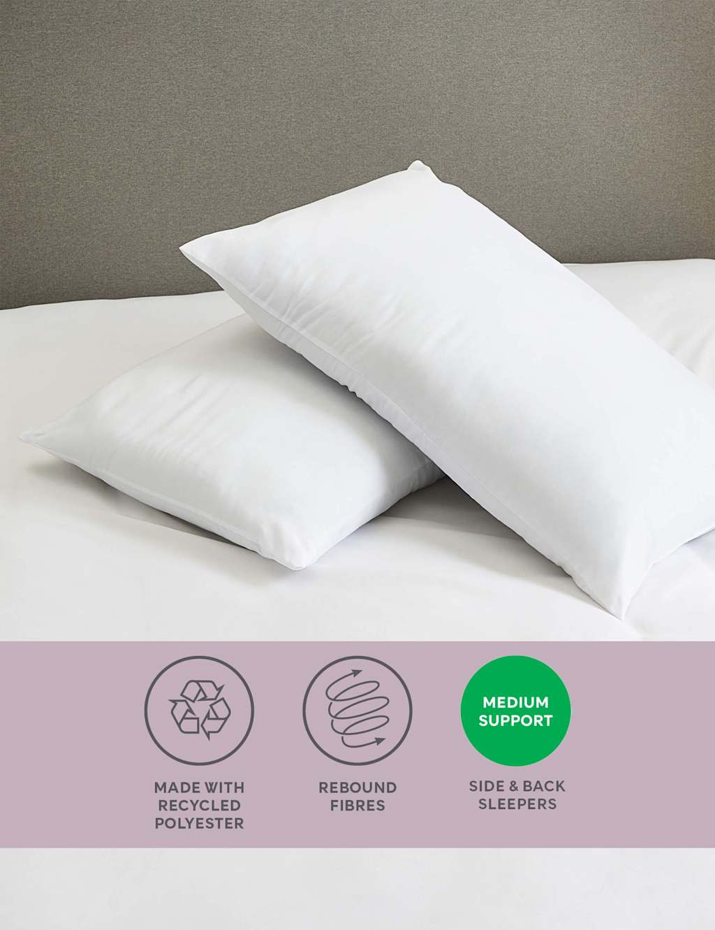 Pillows Synthetic, Goose Down & Feather Pillows M&S