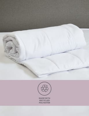 M&S Simply Soft 1 Tog Duvet - 6FT - White, White