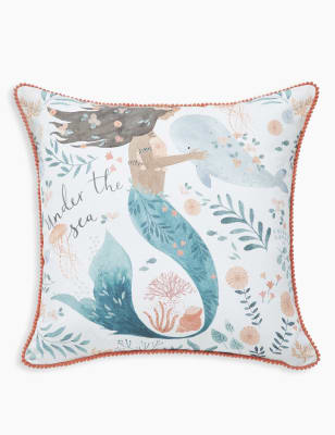 Mermaid Printed Cushion