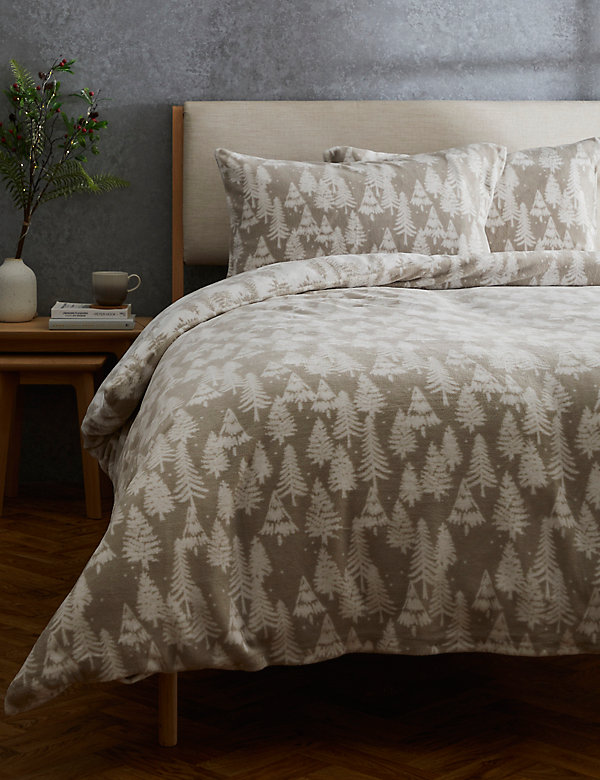 Fleece Christmas Tree Bedding Set