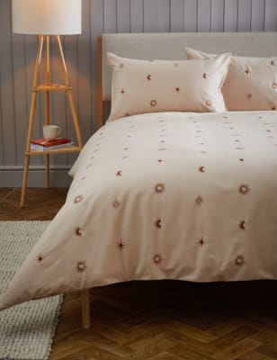 

Pure Cotton Sun & Moon Bedding Set - Neutral, Neutral