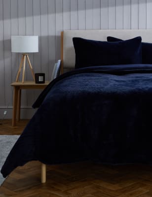 

Ropa de cama imitación de piel - Navy, Navy