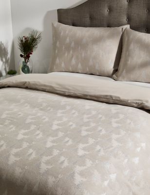 M&S Cotton Rich Woodland Jacquard Bedding Set