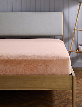 ملاءة سرير تيدي من الصوف بحواف مطاطية عميقة