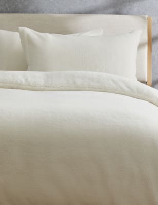 

2er-Pack Kissenbezüge aus Teddy-Fleece - Creme, Creme