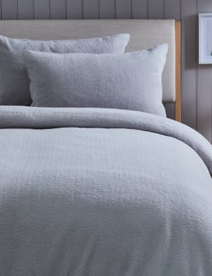 

2er-Pack Kissenbezüge aus Teddy-Fleece - Grau, Grau