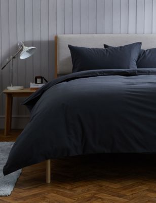 

Pure Brushed Cotton Bedding Set - Charcoal, Charcoal