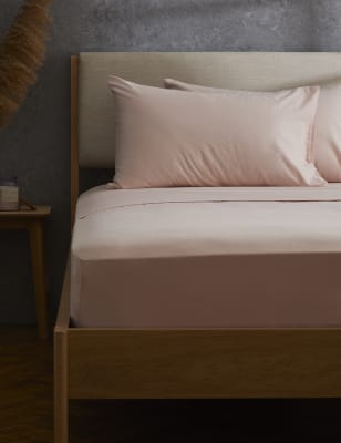 

Pure Cotton Brushed Flat Sheet - Blush, Blush