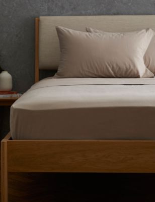 

Pure Cotton Brushed Flat Sheet - Biscuit, Biscuit